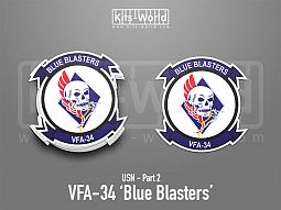 Kitsworld SAV Sticker - US Navy - VFA-34 Blue Blasters 